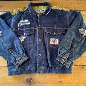 Vintage 1980's "Get Used" By Elie Distressed Jacket RN:71554 Sz. Large